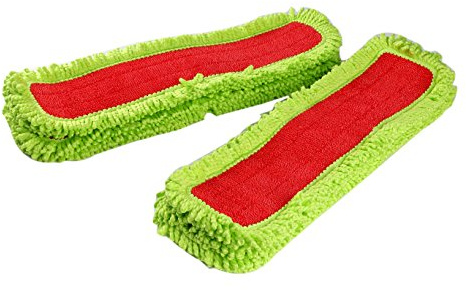 LTWHOME 60cm Mikrofaser Waschbare Flache Mopp Pads(Packung mit 12)
