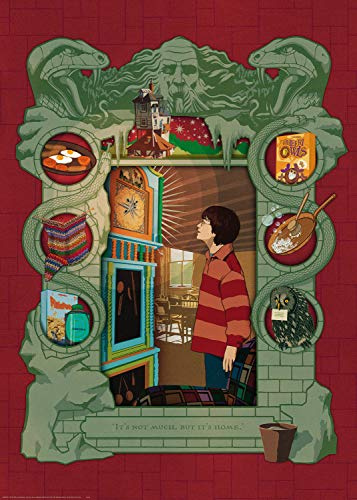 Ravensburger Puzzle 16516 Harry Potter bei der Weasley Familie 1000 Teile Puzzle für Erwachsene und Kinder ab 14 Jahren