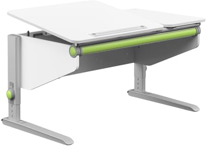 moll Winner Split Classic Kinderschreibtisch höhenverstellbar | mitwachsend & ergonomisch mit geteilter, neigbarer Tischplatte & gerundeten Ecken | Schreibtisch ideal für Schulkinder | Made in Germany
