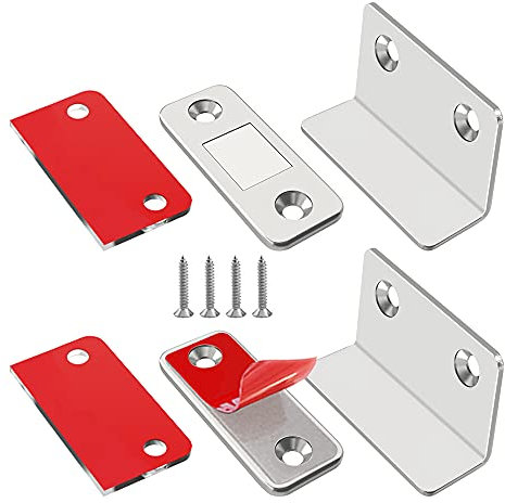 Calamita Porta Jiayi 2 Pezzi Adesivo Chiusura Magnetica Chiusura Porta Ultra Sottile Chiusure Magnetiche per Ante Mobili Magnete Chiusura Mobili per Cassetti Chiudiporta Calamita Chiusure Cucina