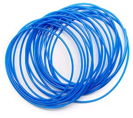 SRJQXH Tuyau Pneumatique en Polyuréthane PU, 10 Mètres (32,8 Pieds), Diamètre Extérieur 4 mm/Intérieur 2,5 mm, Pour Outils Pneumatiques (Bleu)
