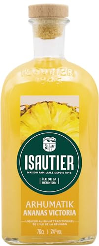 Isautier - Arhumatik Ananas Victoria - Liqueur au rhum traditionnel - Ile de la Réunion - 24° (1 x 0,7L)