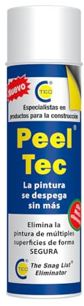 CTEC Peel Tec - Don’t Burn It. Peel It - Paint Remover & Stripper - Peels Paint from Wood, Metal & Other Materials - Aerosol Spray - 500ml
