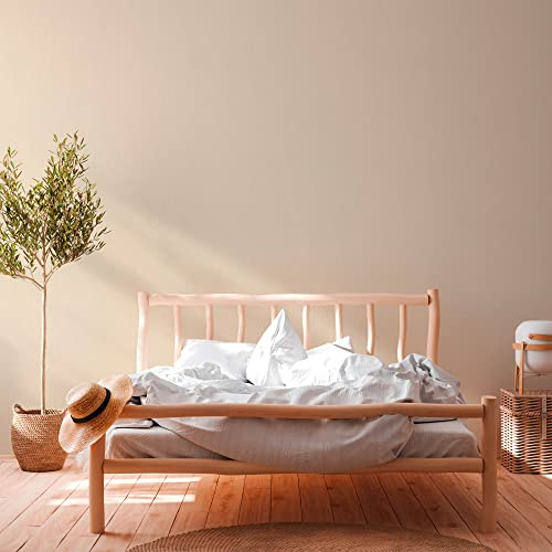 A.S. Création Skandinavische Tapete Struktur Uni Einfarbig Beige Creme Vliestapete 385993 10,05x0,53m Made in Germany