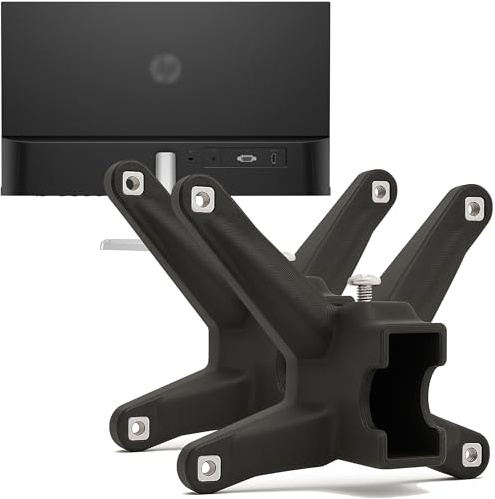 3IDEE VESA Adapter Bundle für HP Monitor Serie 5 & Mf (524sa, 524sf, 524sw, 527sa, 527sf, 527sw, 532sf, M22f, M24f, M27f, M32f) - Monitor Halterung Adapter 75x75 mm - für Monitore ohne VESA - 2-Pack