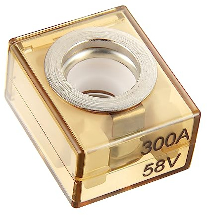 BOJACK Terminal Fuse 300 A marin Rated Battery Fuse (MRBF) 58 V DC Max IP66 vattentät för kretsskydd för bilar, husbilar, kranar, fartyg laddningsstolpar (300 ampere)