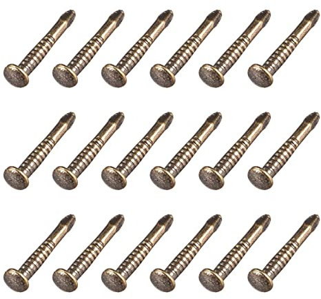 METALLIXITY Petit Clous (1.2x10mm) 300pcs, Carbone Acier Minuscule Quincaillerie Clous - pour Ménage Travail Bois, Bronzé