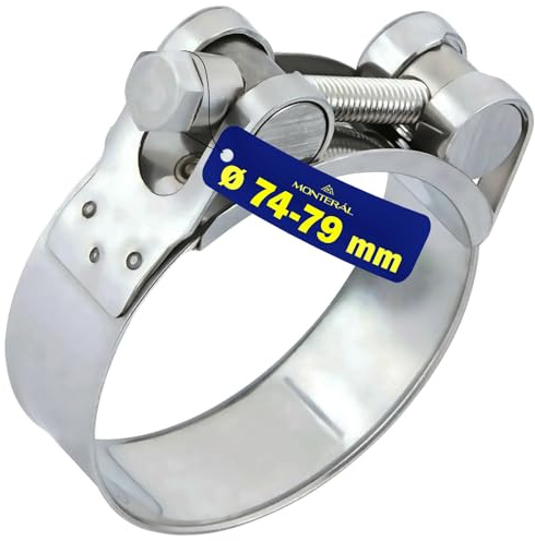 Collier De Serrage Métallique à Haute Pression avec Diamètre Ø 74 – 79 mm - Garantie de 10 Ans - MONTERAL
