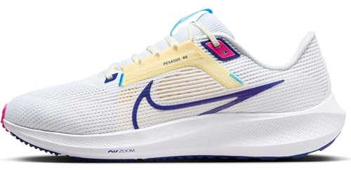 Nike Men's Air Zoom Pegasus 40 Running Shoes, White Deep Royal Blue Photon Dust, 7 UK