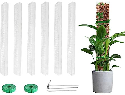 Postes de musgo de plástico para plantas y soportes de musgo de turba para postes de plantas trepadoras postes de musgo