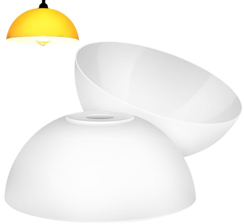 TOPBATHY Large Plastic Lampshade, 2Pcs Mushroom Light Shade | Pendant Lamp Ceiling Light Shades, For Living Room Bedroom and Hallways, Home Decor, Stylish