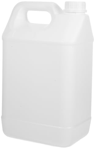TOPPERFUN 1.32 Gallon Water Jug, Empty Plastic Gallon Liquid Container Jar with Lid Sealed Storage Bottle for Chemicals Water Milk Beverage Oil