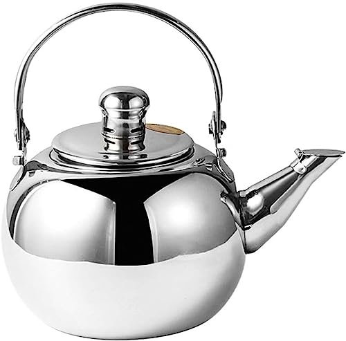 OUYUE Wasserkessel Pfeifkessel Edelstahl-Pfeifkessel, Kleiner Wasserkocher, Teekanne Für Küche, Gasherd, Induktionsherd Flötenkessel Teekessel(1L)