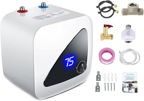 Scaldabagno Elettrico Elettrico a velocità 1500W Mini di scaldabagno Elettrico istantaneo Portatile Scaldabagno Elettrico Senza Serbatoio per Rubinetto di Lavaggio della Cucina