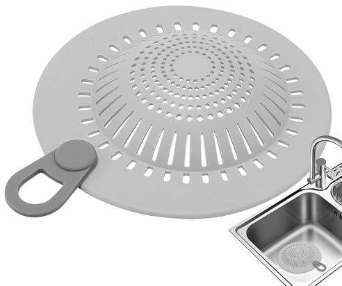 demaxiyad Grille Anti-Cheveux en Silicone pour Canalisation,Couvre-Douche pour Salle de Bain - Protège-Tuyaux Évier Cuisine et Accessoires de Drainage