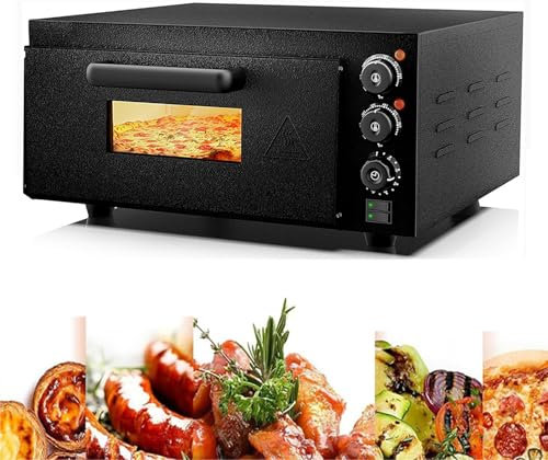 MObyat Forno Pizza da 1800 W, Forno per Pizza in Acciaio Inossidabile, capacità: 11-20 L/Temperatura: 50-350 ℃/Tempi: 0-120 Min/Dimensioni Serbatoio Interno: 16 Pollici/Riscaldamento Uniforme