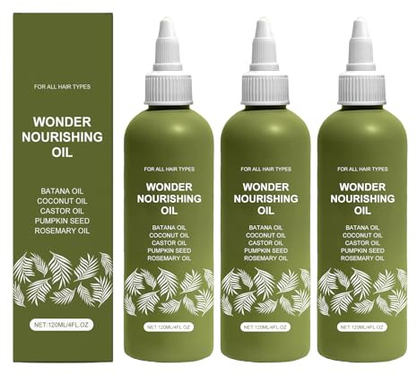 QPJUVC Olio per la crescita dei capelli – siero puro spremuto a freddo al 100% con olio di rosmarino e cocco – Trattamento del cuoio capelluto per capelli più spessi e più forti, essenza nutriente per