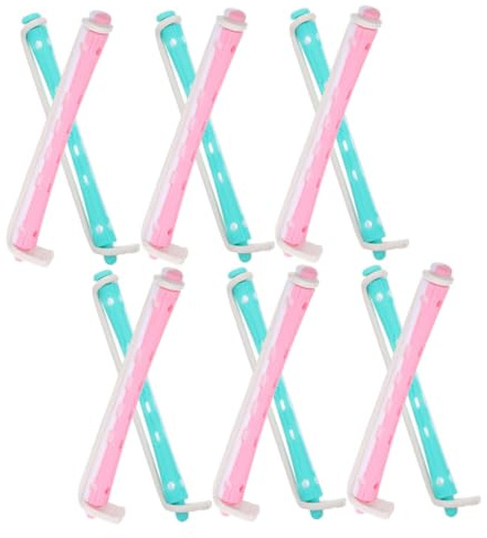 STOBAZA 24 Stück Teiliges Dauerwellen stangen Pp material Flexible Lockenwickler für Lange und Kurze Haare Schonendes Styling für Langanhaltende Natürliche Locken Vielseitig für Haartypen