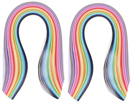 NOLITOY DIY Paper Quilling Strips Set Colors Wide for Arts and Crafts Projects Lightweight and Paper Strips for Handmade Flowers Couleur Aléatoire Couleur Aléatoire
