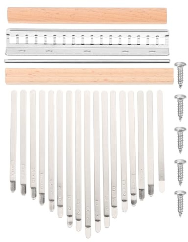 Abaodam 17-töniges Selbstgemacht Daumenklavier Zubehörset Robustes Kalimba Material Selbstgemacht Fingerklavier Kit für Anfänger Musikspielzeug Geschenk