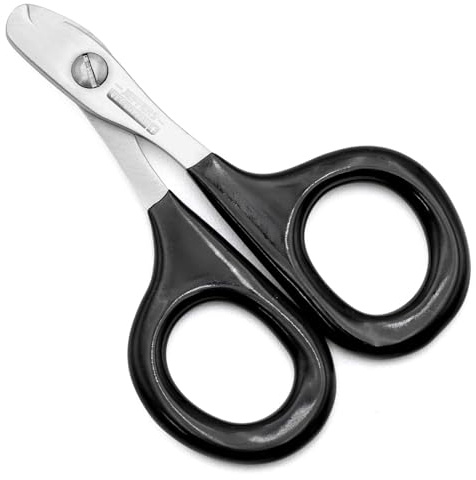 Jeffers Stainless Steel Cat Claw Clippers Scissors - Small Pet Nail Trimmer with Sharp Precision Blades, PVC Non Slip Ergonomic Handle, Compact Home Grooming Cutter for Cats, Kittens, Birds