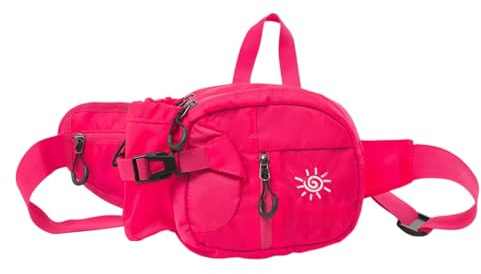 Bauchtasche Herren und Damen | stylische Gürteltasche für maximalen Stauraum Anti-Diebstahl Hüfttasche, Diebstahlschutz Hipbag, (Rosarot)
