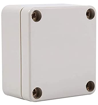 Abzweigdose, Akozon Elektroinstallation Anschlussdose Wasserdichte Kunststoffgehäuse Freien Gehäuse Projektkasten Instrumentenkoffer Junction Box DIY Stromverteilung Zählerkasten(65x60x35mm)