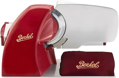 BERKEL - Cortadora Home Line 200 PLUS + Cover para Cortadora color rojo y extractor de cuchillas