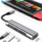 Adaptador USB C a HDMI para Switch - 4 en 1 USB C Dock con Puerto de Carga PD, USB 3.0, Tipo C a HDMI Convertidor 4K TV Adaptador para Nintendo Switch/Switch OLED, MacBook Pro
