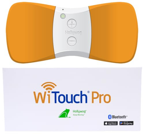 WiTouch Pro TENS Unit for Back Pain Relief & Recovery, Wireless, Wearable Muscle Stimulator, Made in USA, Gel Pads Included