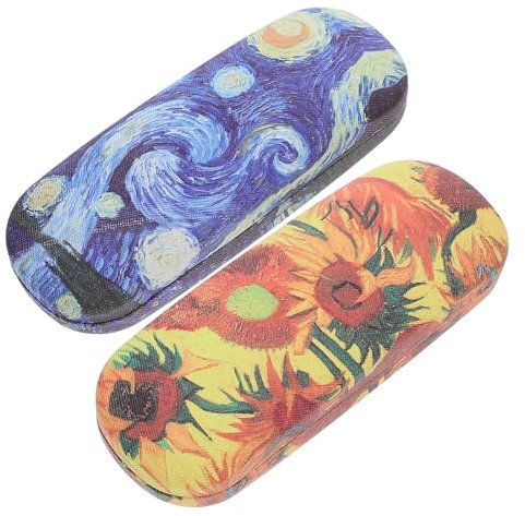 Healifty Caja De Gafas De Aceite De Pintura Estuche Duro Para Anteojos 2 Piezas Protección Segura Y Para Viajes Y Actividades Al Aire Libre