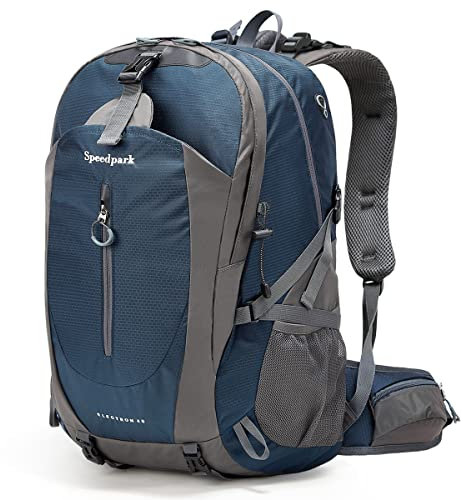 Wasserdichter Wanderrucksack für Herren Damen 40L leichte Outdoor-Tasche Rucksack geeignet für Reisen und Camping, Königsblau（misst 21,3 x 13,8 x 9,1 Zoll）