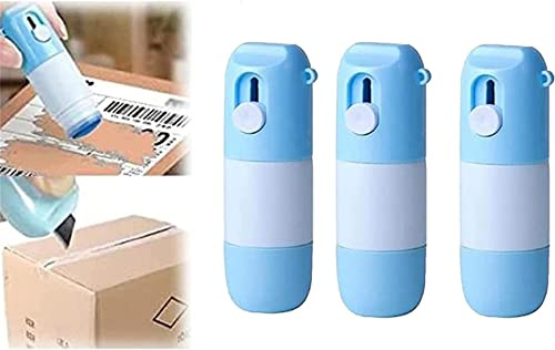 Thermal Paper Correction Fluid with Unboxing Knife, Data Protection Fluid, Privacy Protection Artifact, Portable Information Anti-Leakage Protection Correction Fluid, for Package Labels,Bills (3pcs)