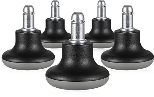 STOBOK 5pcs Office Chair Caster Fixed Bell Glides Replacement Heavy Duty Fixed Wheel for Office Chair Stationary Feet