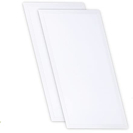 CLAR Panel LED de 60 x 30 cm, luz empotrada, panel LED para cocina, paneles LED, pantalla LED de 3000 lúmenes, blanco frío, 6000 K, 2 unidades