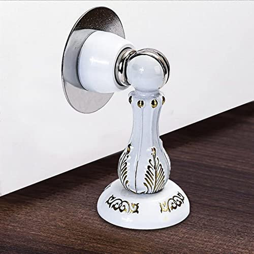 Türstopper-Türkeilpuffer, Türstopper, verdickte Türstoßstangen aus Zinklegierung for Wände, kein Stanzen/Bohren, magnetischer Türstopper, 5 Farben zur Auswahl, Türstopper (Größe: 1 Stück, Farbe: Gold)
