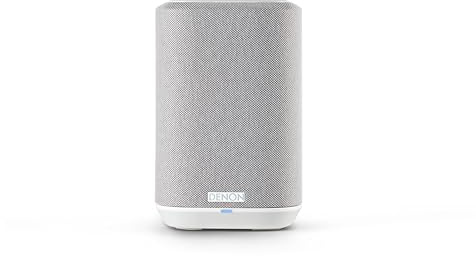 Denon Home 150 NV Wireless Speaker (2024 Model), Home Speaker with HEOS Built-in, AirPlay 2 & Bluetooth, Multi-Room Streaming, Simple Setup, Compact Design, White (Renewed)