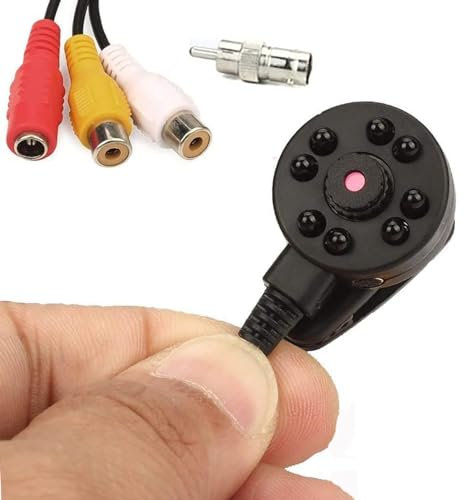 CNDST CCTV Mini Pinhole Telecamera di Sicurezza Hd 3.6mm 90degree 1000tvl 8 PZ Infrarossi IR LED Visione Notturna Mini Telecamera di Sorveglianza CCTV Nascosto