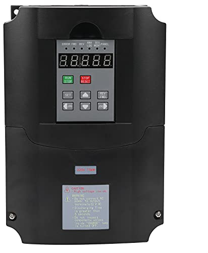Convertidor de Frecuencia Entrada Monofásica AC180‑250V Salida Trifásica Suministros de 220 V A2‑8075 Inversor de Calentador de Ventilador de 7,5 KW para Motores Tornos Bombas