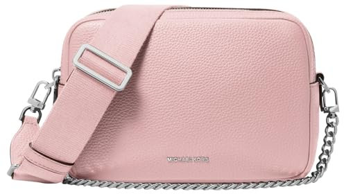 Michael Kors Bryant Medium Double Zip Chain Camera Crossbody Bag, Tracolla Donna, Smokey Rose, Taglia Unica