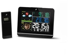 AURIOL® Stazione meteo con display a colori, nero