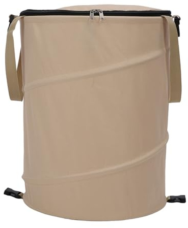 Cestino per Esterni con Coperchio, Cestino da Campeggio Porta della Spazzatura Portatile per Esterni 600d Oxford Cloth Utility Contenitore Porta di Sacchetti di Immondizia Riciclare il Bidone per