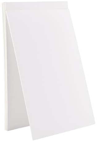 PH PandaHall 6pz Cartoncino Rigido Bianco Libro in Cartone Raccoglitori Rettangolari Cartone Pressato per Pittura per Inviti Biglietti da Visita Stampa Fai Da Te, 29.7x21cm