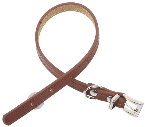 BCOATH Verstellbares Haustierhalsband S für Kleine und Welpen Pu-Material Verstellbarer Verschluss Bequemes Halsband für Hunde und Vielseitiges Schmuck-Accessoire