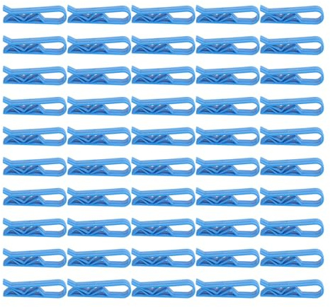 NOLITOY 50 Pezzi Clip Fissaggio Sacchetti per Bidoni Spazzatura in Plastica Resistente Antiscivolo per Supporto Sacco Rifiuti e Chiusura Sicura Bidone