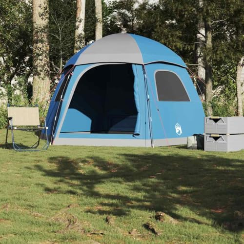 Generico Tenda Familiare Igloo per 6 Persone Blu Impermeabile,Articoli Sportivi,Ricreazione all'aperto,Campeggio ed Escursionismo,Tende-4009570