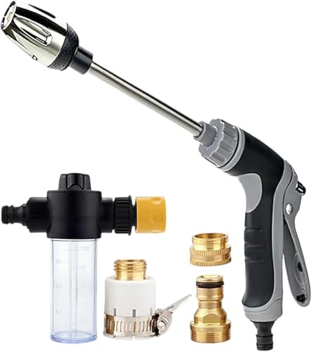 High Pressure Washer Gun, Waterblitz Power High-Pressure Cleaner with Universal Connectors, Garden Hose Sprayer Jet Nozzle Pressure Washer, for Gutter Patio Car Pet Window Glass Cleaning