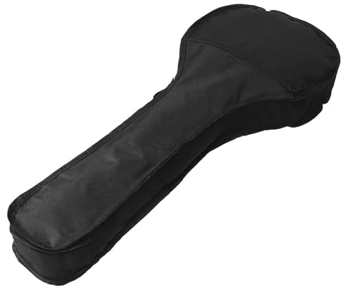 Veemoon Mandolin Carrying Container with Shockproof Padding and Portable Tool Bag Function, Unisex Design for Convenient Instrument Transport