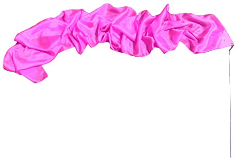Winged Sirenny fließendes Seidenband Streamer 250cm für Tanz & Anbetung, Handbemaltes Tanzband aus Leichtem Seidenstoff für Darbietungen, Shows & Meditations