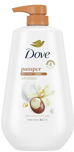DOVE Purely Pampering SHEA Butter WASH SOAP Plastic Bottle Pump RP 34 OZ - 0011111611034